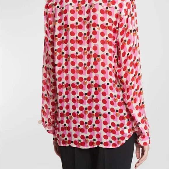 Dries Van Noten
Chowy Sequin Abstract-Print Collared Shirt NWT Size 44 ((size 12 - Picture 3 of 6